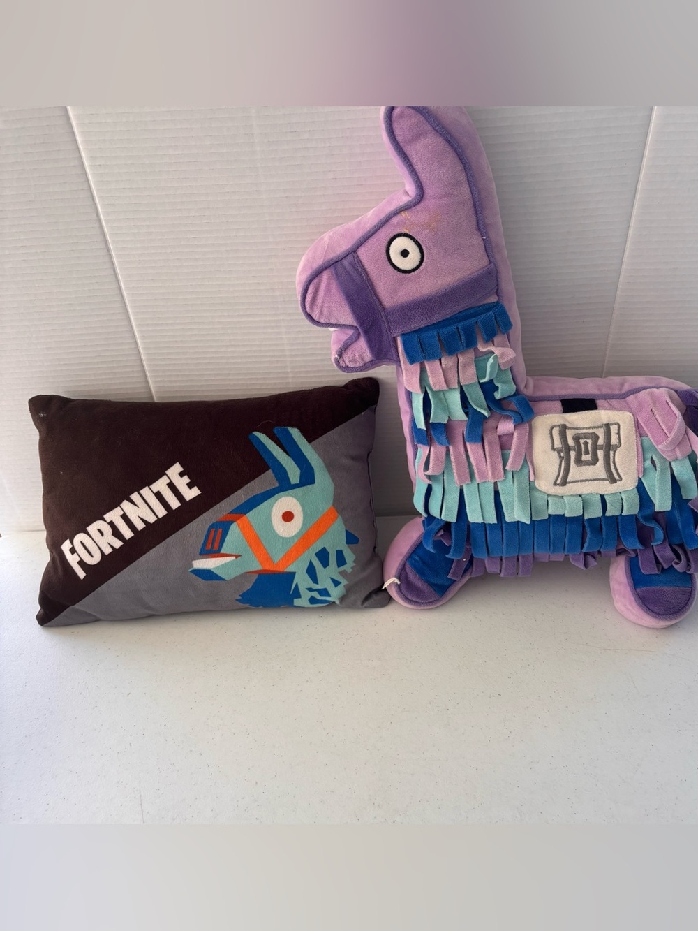 Fortnite Plush Llama Pillow - Purple Kids Stuffed Animal and pillow set